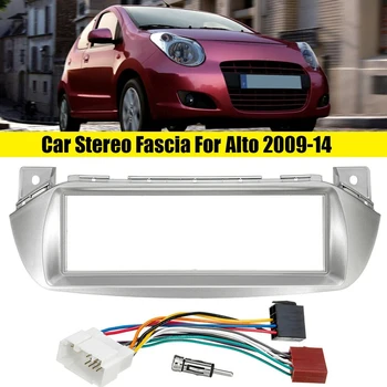 Автомобилна стерео радио фасция ISO въздушен монтаж комплект за Suzuki Alto Pixo 2009-2014