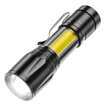  висока мощност XP-GQ5 акумулаторна LED фенерче мини увеличение факел открит къмпинг силна лампа фенер водоустойчив тактически led светлина