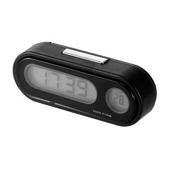 LCD екран часовник термометър кола авто цифров LED електронен часовник време с подсветка на превозното средство доставки