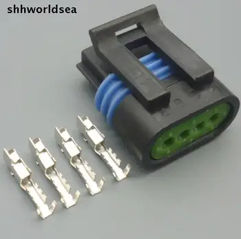 shhworldsea 5/30/100sets 1.5mm 4p 4way kit auto wire connector intake Сензор за налягане 12162190