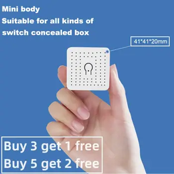 MINI Smart Switch Wifi 16A Supporte Двупосочен таймер за управление Безжичен превключвател Mart Домашна автоматизация Съвместим с Alexa Home