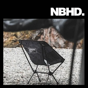 NBHD камуфлаж открит къмпинг преносим сгъваем лек нисък гръб лунен стол