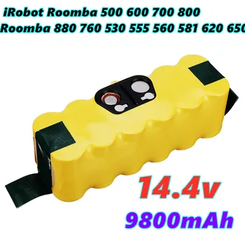 Нова 14.4V 9800mAh Подмяна NI-MH батерия за iRobot Roomba 500 600 700 800 Серия за roomba 880 760 530 555 560 581 620 650