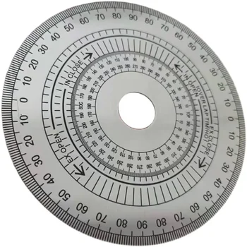 150x22mm Неръждаема стомана диск механични универсални аксесоари за набиране измерване дъга владетел