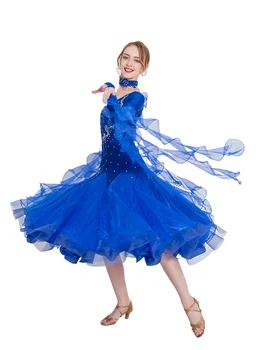 2023 Нова модерна танцова рокля Бална танцова рокля Бална танцова танцова танцова валсова пърформанс Изпълнение на рокля 120197