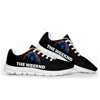 Fun The Weeknd Singer Поп спортни обувки Мъжки жени Тийнейджъри Деца Детски маратонки Случайни Персонализирани висококачествени обувки Бели