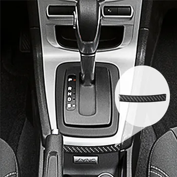 За Ford Fiesta 2011 2012 2013 2014 2015 Стикери от въглеродни влакна под трансмисионната конзола Trim Strip Интериорен аксесоар за кола