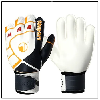 Детски професионални футболни вратарски ръкавици Латексови износоустойчиви ръкавици против хлъзгане на пръста Дишащи футболни вратарски ръкавици