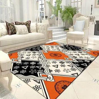 3D мода геометричен килим за дома хол Bedrrom декор мека фланела мемори пяна килим нехлъзгаща площ килим голям под мат