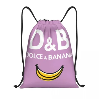 Dolce Banana шнур чанта мъже жени преносими спортни фитнес Sackpack обучение раници