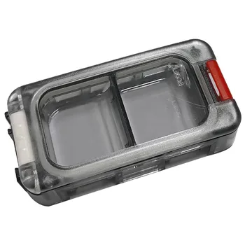 Mini Tackle Box Светеща водоустойчива малка кутия за аксесоари Подвижна свободно сглобяване на джоба на организатора 1бр