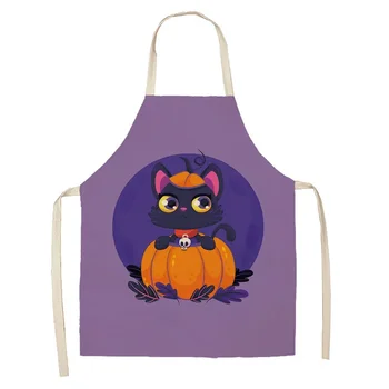 New Hot Selling Halloween Cartoon Ghost Pumpkin Anti Fouling Почистване на дома Кухненска посуда Инструменти за почистване Престилка родител-дете