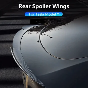 За Tesla Model Y Заден спойлер Крила ABS за2020 2021 2022 2023 Tesla Модел Y Заден багажник спойлер Устна опашка крило Заден капак на багажника