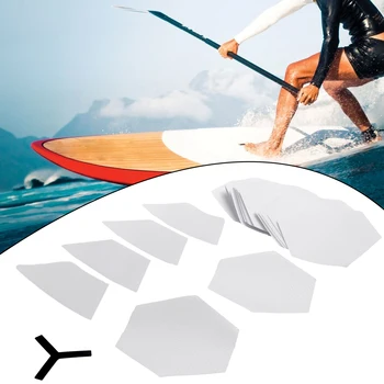 22pcs Surfboard Clear Deck Grip Pad Traction Surfpad Non-Slip стикери DIY сърф Clear Deck Grip Pad Surfboard Clear Deck