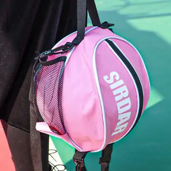 голям капацитет топка съхранение чанта цип затваряне контейнер удобен футбол волейбол ръгби спортни носят чанта
