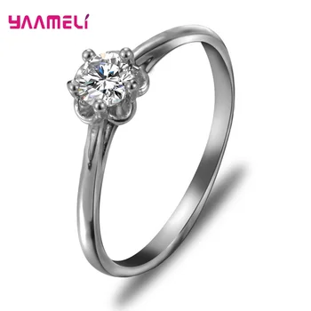 10 бр/комплект 925 стерлинги сребърни модни критални пръстени за жени момичета сватба годеж модерен дизайнер бижута на едро