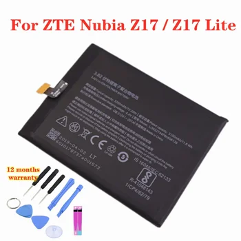 Нова Li3932T44P6h806139 Резервна батерия за ZTE Nubia Z17 / Z17 Lite Z17Lite NX591J NX563J 3200mAh висококачествена батерия + инструменти