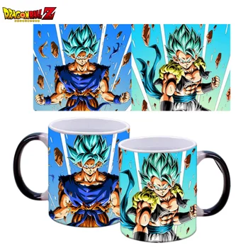 Dragon Ball Периферна чаша за промяна на цвета Super Saiyan Goku Аниме Чаша за вода Керамична чаша за вода Подарък Колекция питейна вода