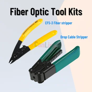 FTTH Комплект инструменти за снаждане на оптични влакна 2-в-1 CFS-3 Оптичен стриптизьор + кабелна обвивка стриптизьорка инструментариум Инструмент за рязане на оптични влакна