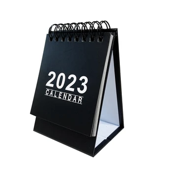 10Pcs Мини настолен календар 2023 работи от сега до декември 2023 г., 105X76mm малки стоящи настолни календари за подаръци