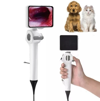 Ветеринарен инструмент Ръчен ултра-ясен ветеринарен ендоскоп Гъвкава видео ендоскопия на животни