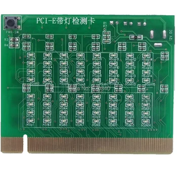 PCI-E 16X 8X PCI Express слот тестер карта за дънна платка Откриване на Southbridge Short или Open PCI-E със светлинен тестер