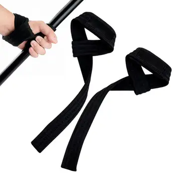 Вдигане на тежести Ремъци за китка 2PCS Трудно издърпване на китката Повдигащи ремъци Дръжки Band Gym Reaper Повдигащи ремъци за вдигане на тежести