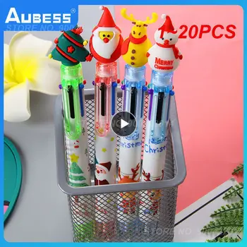  1 ~ 20PCS цветове сладък Коледа химикалка карикатура 0,5 мм топка писалка офис училищни пособия писалки за писане канцеларски материали