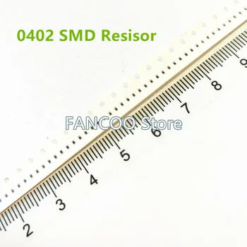 100PCS 0402 1% SMD резистор 10R-100R 10.2R 10.5R 10.7R 11R 11.3R 11.5R 11.8R 12R 12.1R 12.4R 12.7R 13R 13.3R 13.7R 14R 14.3R