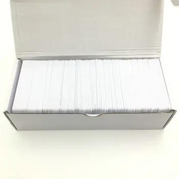 100pcs 0.76mm гореща продажба за печат празен PVC пластмасова бяла ID мастиленоструйна карта за принтер Epson L800 L805