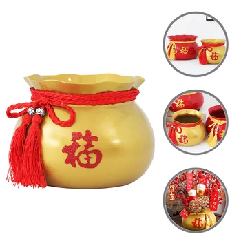 китайски стил декорация за рожден ден за момиче Нова година благословия кофа желязо цвете кофи