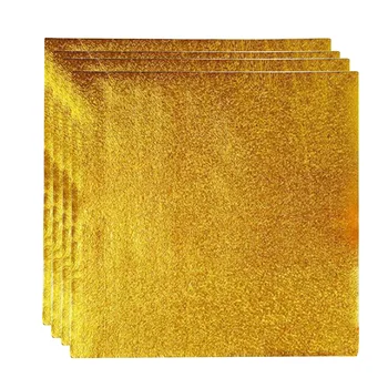 алуминиево фолио хартия златно фолио хартия шоколад опаковъчна хартия подарък пакет портокалова кора за опаковане шоколад (златен)