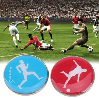 1pc съдия страна хвърлят монета двойно лице спортен футбол модел футбол волейбол флип монета сувенири подарък за деца възрастни