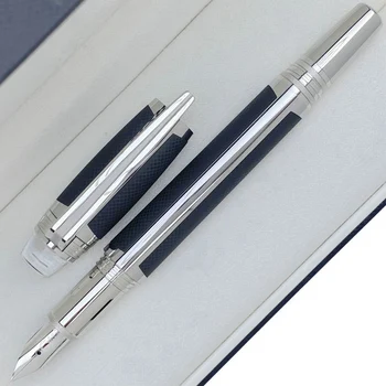 Висококачествен луксозен MB черна смола кристал звезда ролер писалка Blance химикалка писане писалки със сериен номер