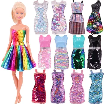 Flash пола кукла рокля за 11.8 инчов Барби дрехи аксесоари BJD Blyth 1/6 Dollhouse миниатюрни елементи играчки за момичета