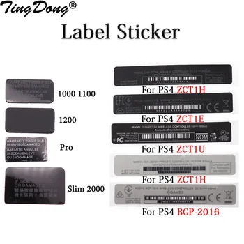 Voor PS4 Slim 2000 /1000 1100/1200/Pro Controller Label Behuizing Shell Slim Zwart Wit terug Стикер Etiket Seals