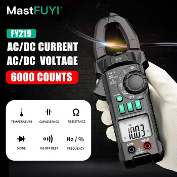  MASTFUYI цифров скоба метър мултицет автоматичен обхват вярно RMS висока точност AC / DC ток напрежение пусков ток температура тест