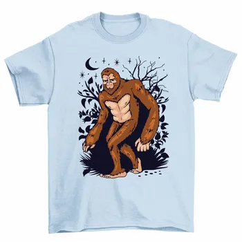 Bigfoot Night Walk Cool Sasquatch Believe T Shirt