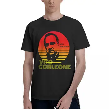 Хумористичен Кръстникът Вито Корлеоне 1 Тийс премия Смешна новост Най-високо качество Тениска за възрастни Fresh Travel САЩ Размер