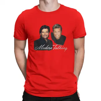 Modern Talking Faded Style Man's TShirt Modern Talking Crewneck Tops 100% памучна тениска Хумор Най-високо качество подаръци за рожден ден