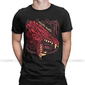Odogaron Monster Hunter World T Shirts Men Cotton Leisure T-Shirt Crewneck MHW Game Tee Shirt Дрехи с къс ръкав плюс размер
