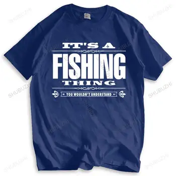  мъжка марка лятна тениска подарък върховете Мъжете Това е нещо риболов Риболовен шаран подарък за него Татко Grandad много цвят мода чай