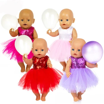 Нова шапка + рокля кукла дрехи годни 17 инча за 43 см бебе новородено кукла дрехи кукла аксесоари