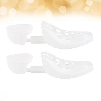 2pcs регулируема обувка дърво носилка обувки подкрепа Shaper обувки разширител носилка (годни за 40-45 размер обувка, бяло)