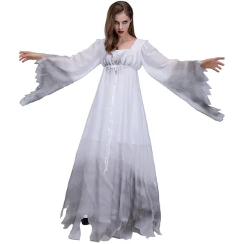 Ужас зомби костюми Жените призрак булка костюм Хелоуин вампир косплей костюми за възрастни карнавал игра парти фантазия рокля