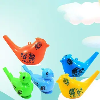 5Pcs цветна вода птица свирка открит спорт рисунка смешно музикална играчка новост образователни деца играчка баня