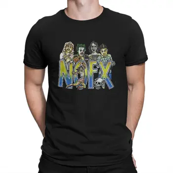 Nofxx Fantasy Men T Shirts Alternative PopRock Band of the 80s Funny Tee Shirt Short Sleeve Round Neck T-Shirt Pure Cotton Gift