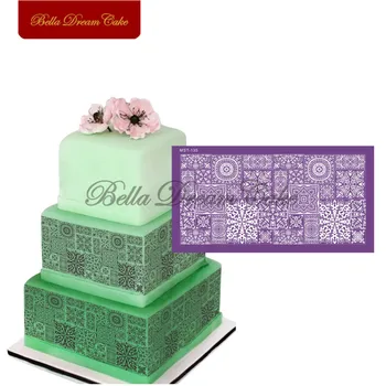 Персийски стил цвете дизайн окото шаблони торта шаблон фондан торта мухъл захарна торта мухъл торта декориране инструмент за печене