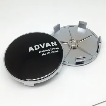 4pcs 68mm 64mm ADVAN състезателни колела център тасове 65mm емблема значка джанти капак кола стайлинг аксесоари