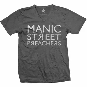 Manic Street Preachers Reversed Logo Официална тениска Мъжка Унисекс